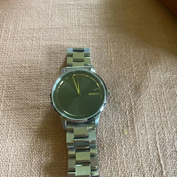 MVMT Silver and Green Modern Watch - Picture 4 of 6